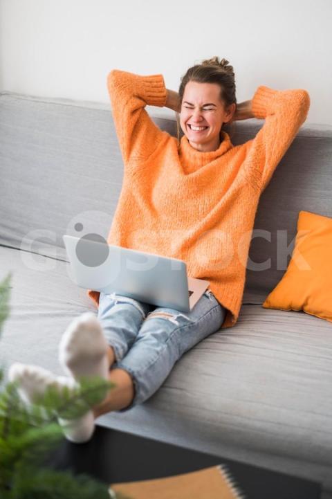 Front view smiling sitting couch 23 2148521592 jpg