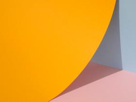 Orange abstract paper shapes with shadow 23 2148319136 jpg